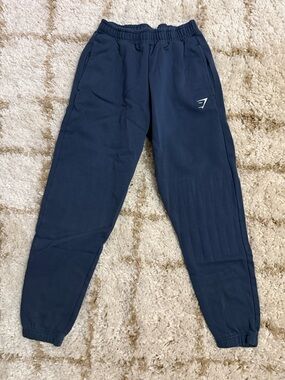 Gymshark Navy Elastic Cuff Jogger Sweatpants